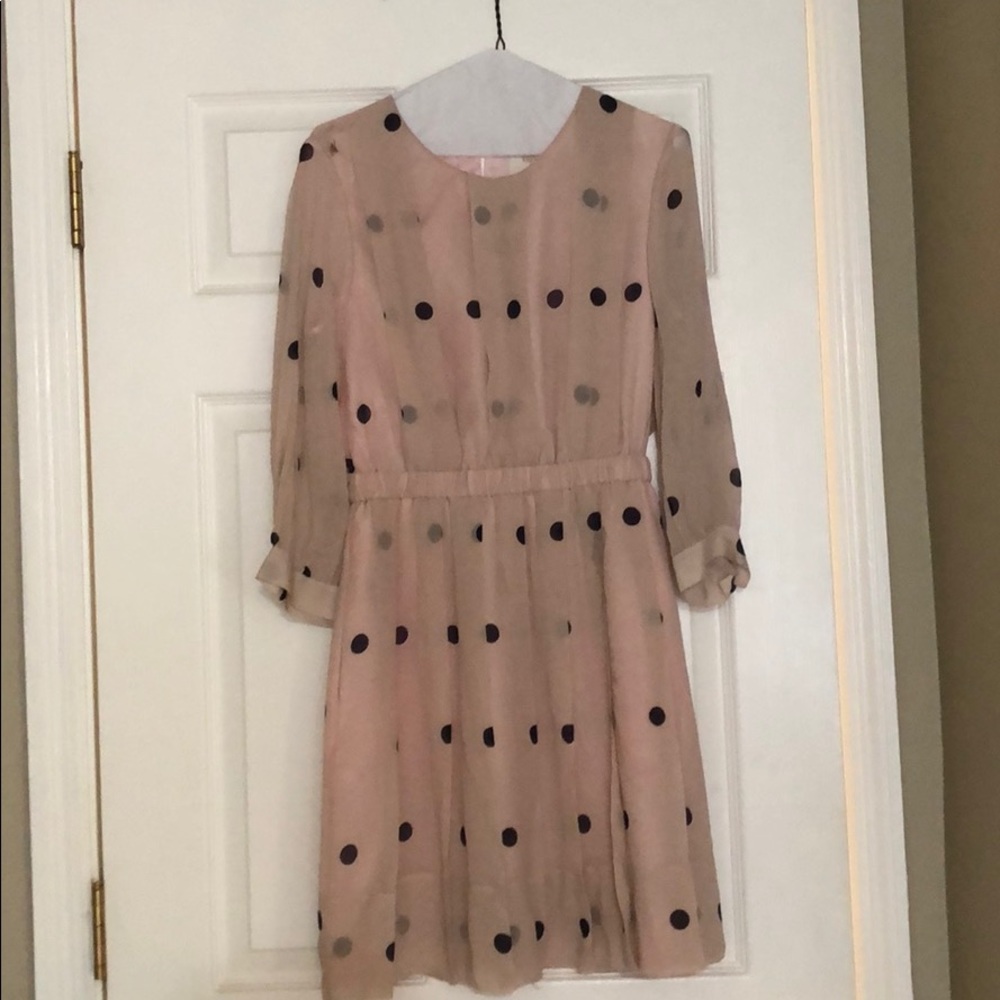 Kate spade pink polka dot dress